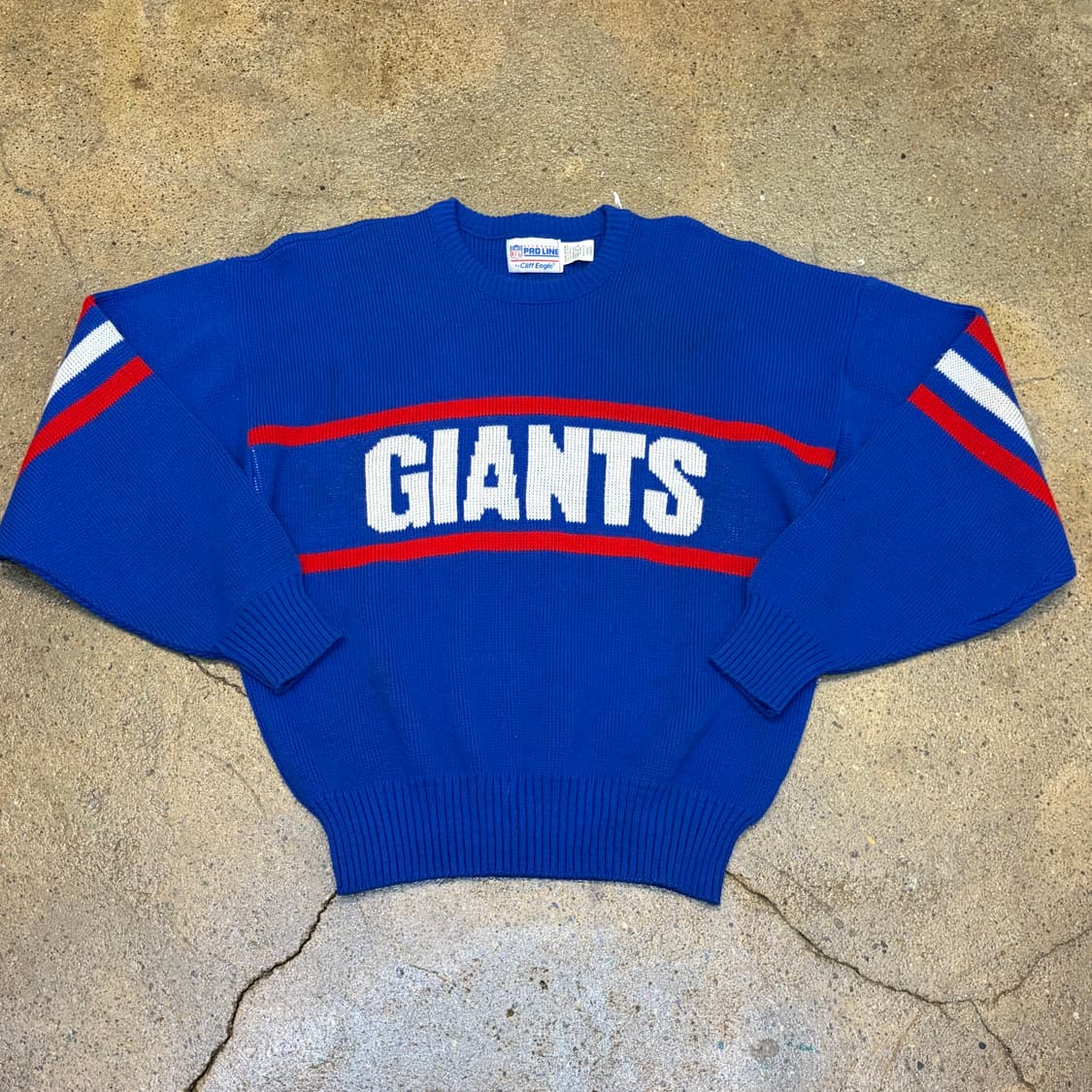 90s Made in USA 빈티지 NFL 뉴욕자이언츠 니트 상품이미지1