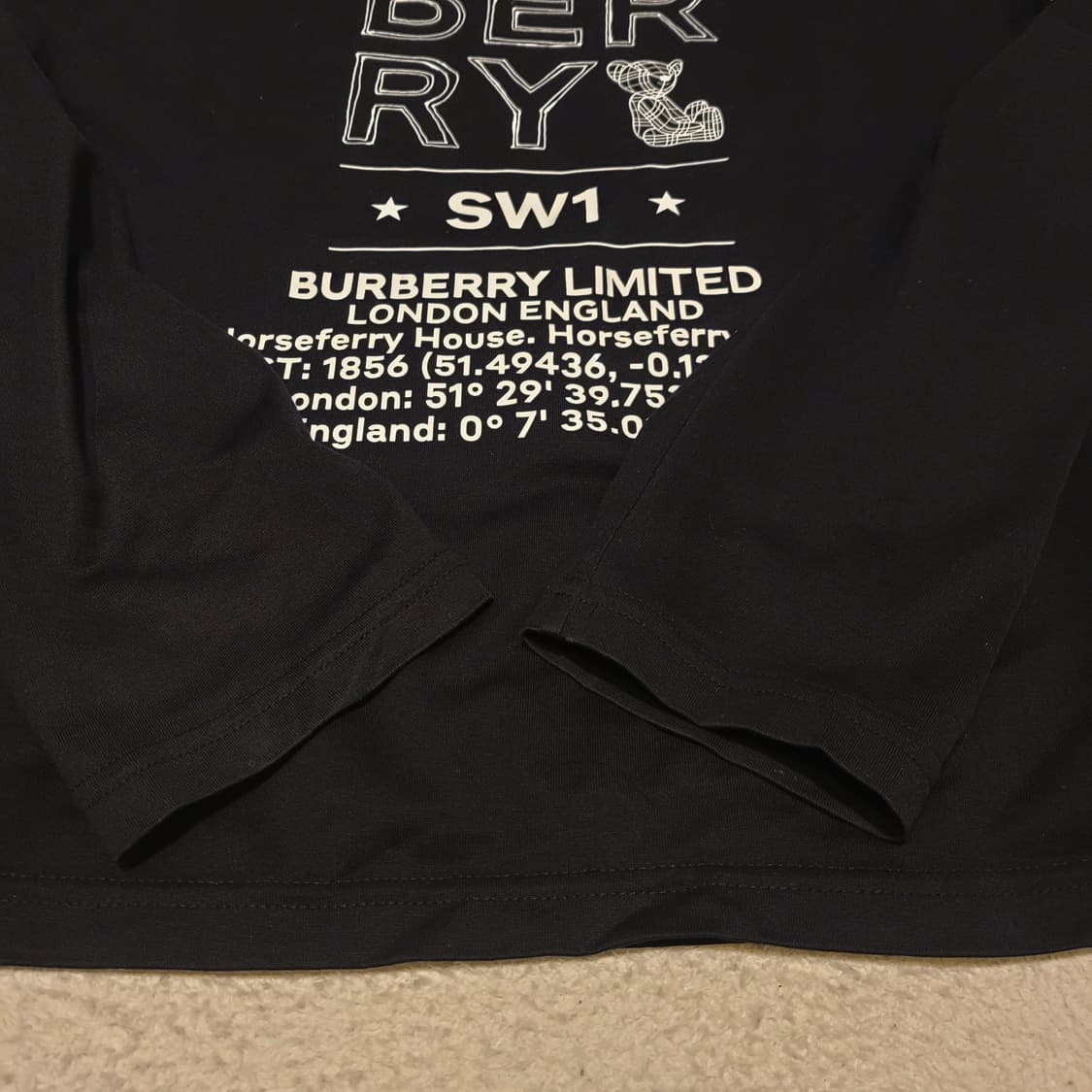 버버리 키즈 긴팔티셔츠 12Y 상품이미지4