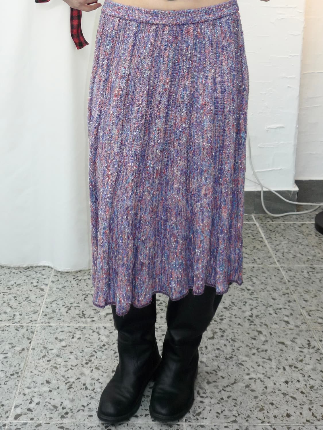 cozy lavender knit skirt 상품이미지4