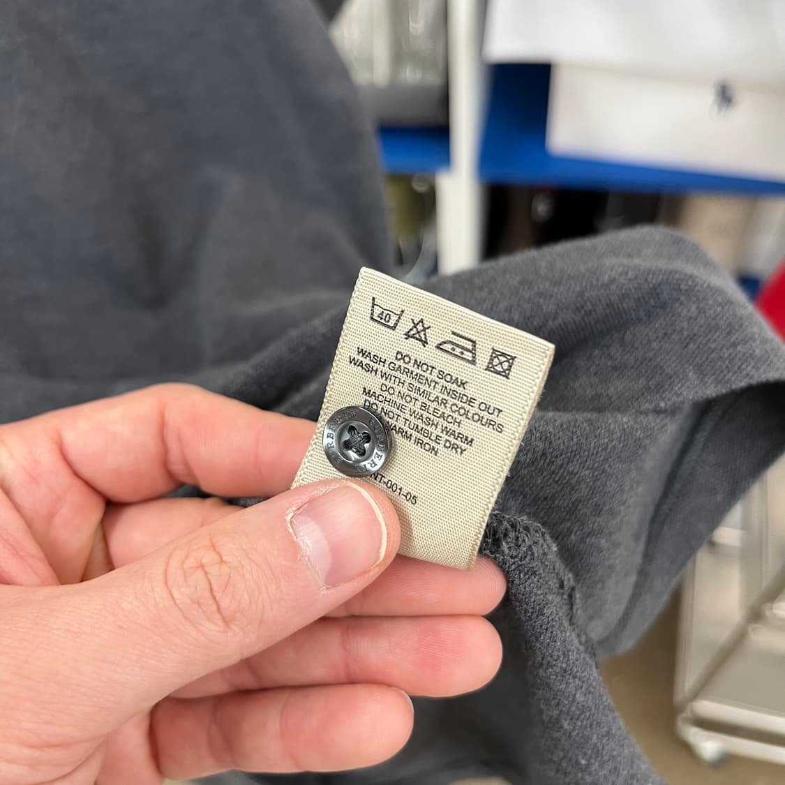 버버리 피케 반팔 카라 티셔츠 L 상품이미지4