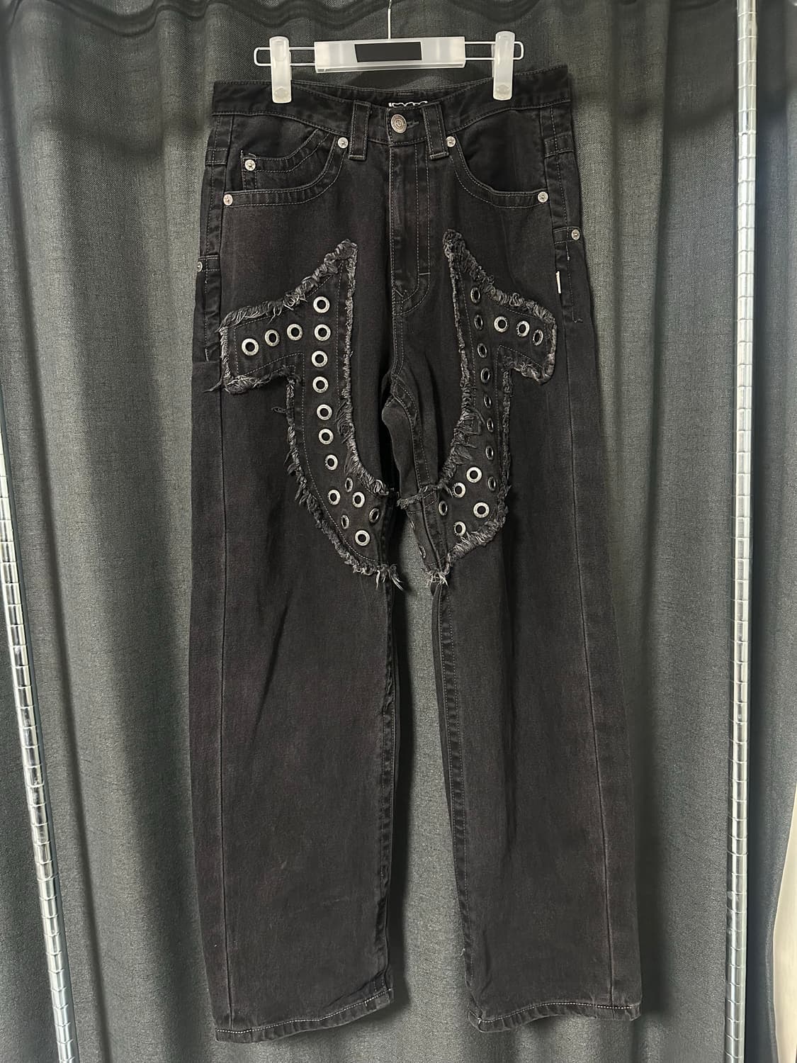 트루릴리젼 x 아이시토 데인저 홀스 슈 데님 팬츠 블랙 상품이미지2