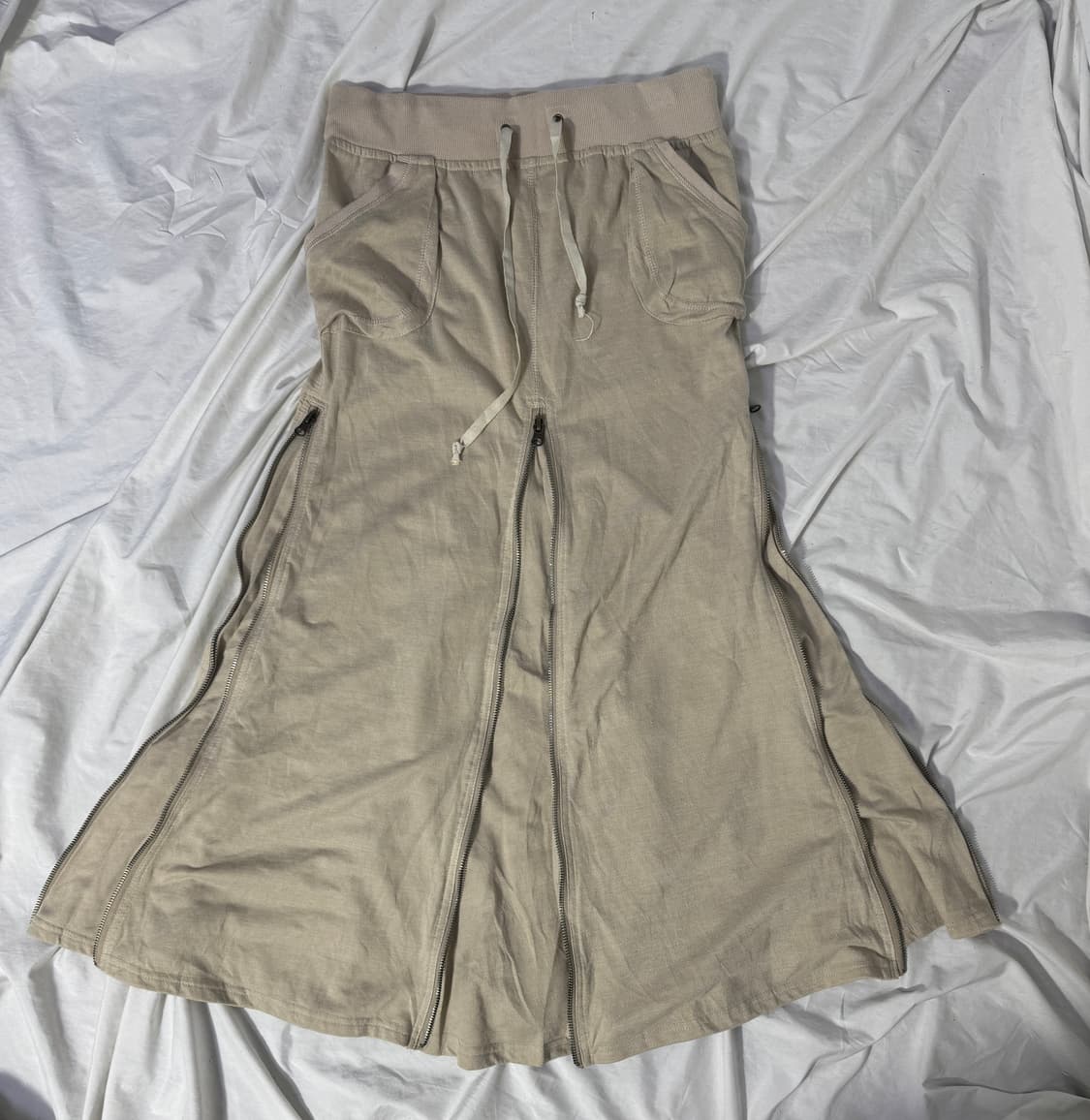 Mink mossi 지퍼 플레어 스커트 goa lgb y2k 밀리터리 상품이미지1