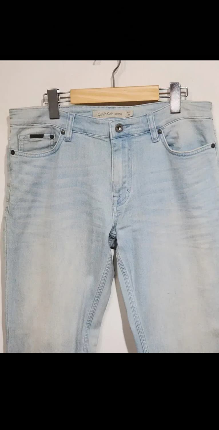 (32) 캘빈클라인 청바지 연청 CK 데님팬츠 스판  상품이미지2