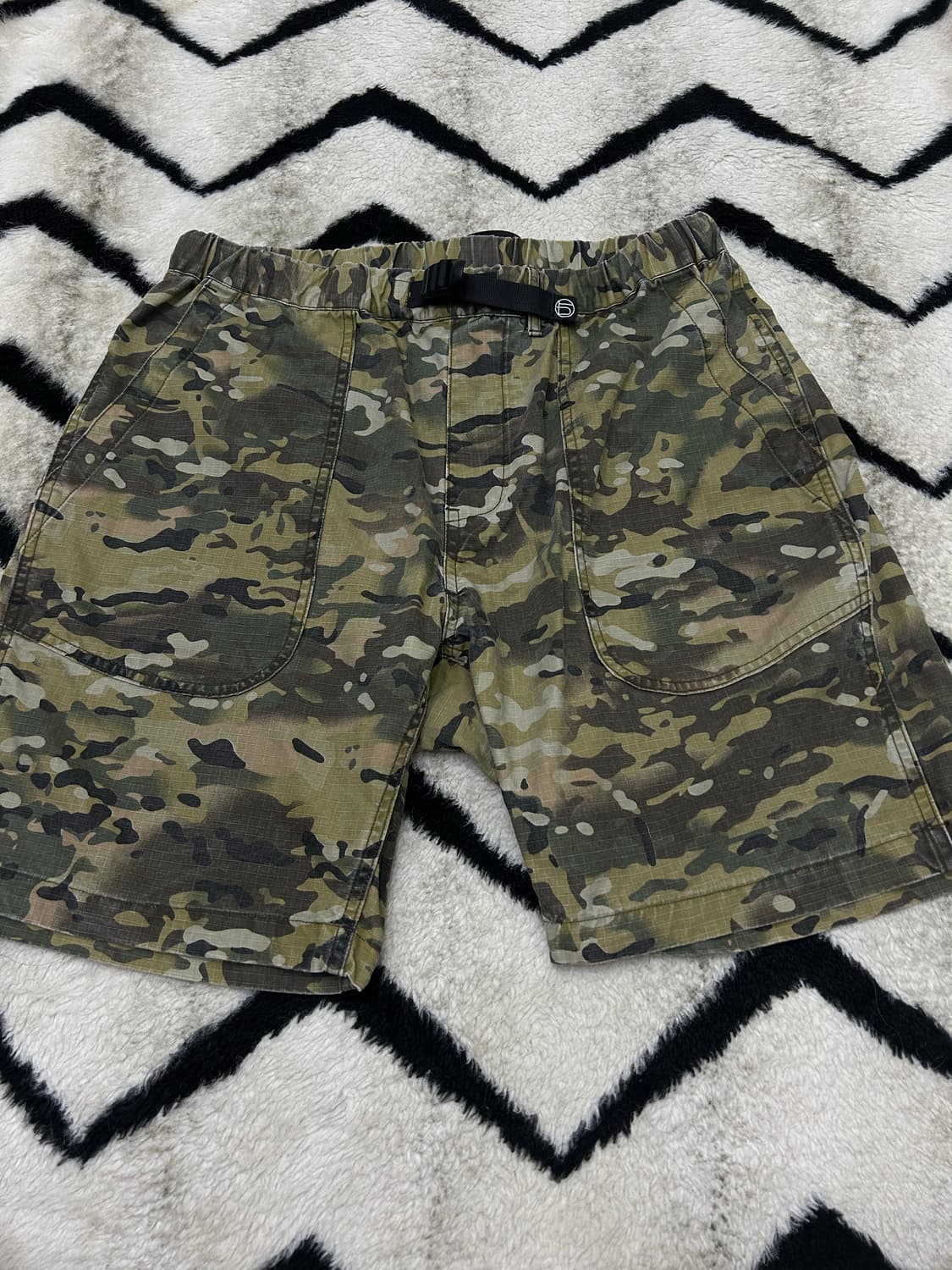 [XL]아웃스탠딩 카모 코튼 반바지 상품이미지2