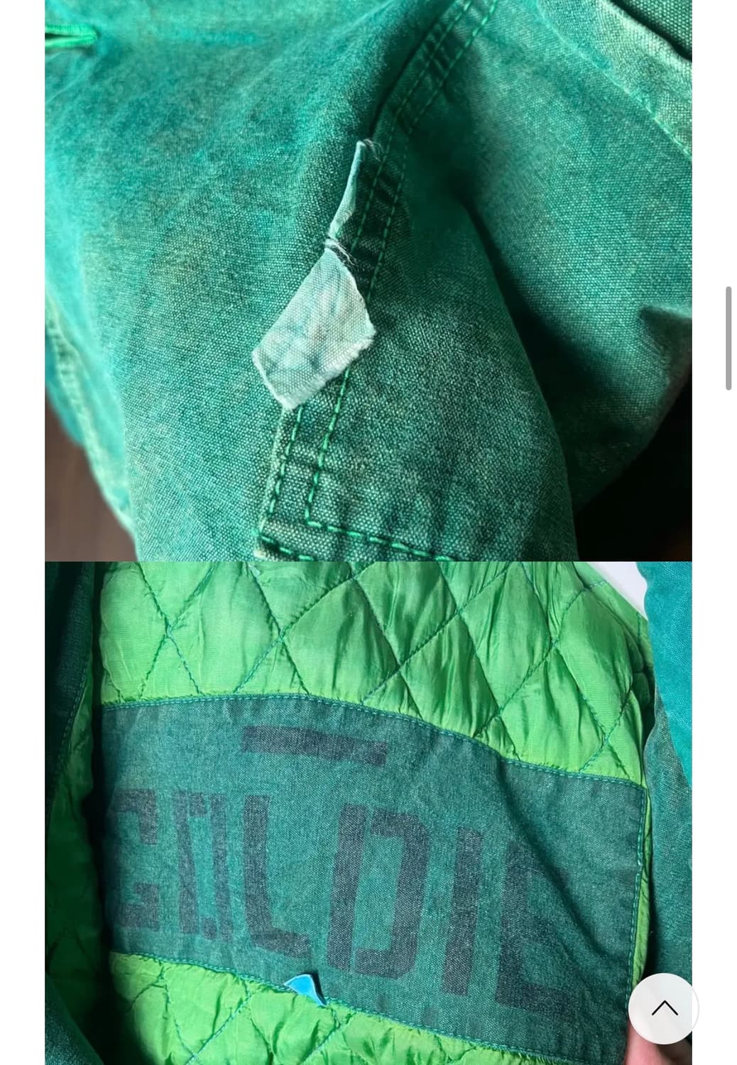 90s 재팬빈티지 덕캔버스 퍼프 자켓 상품이미지3