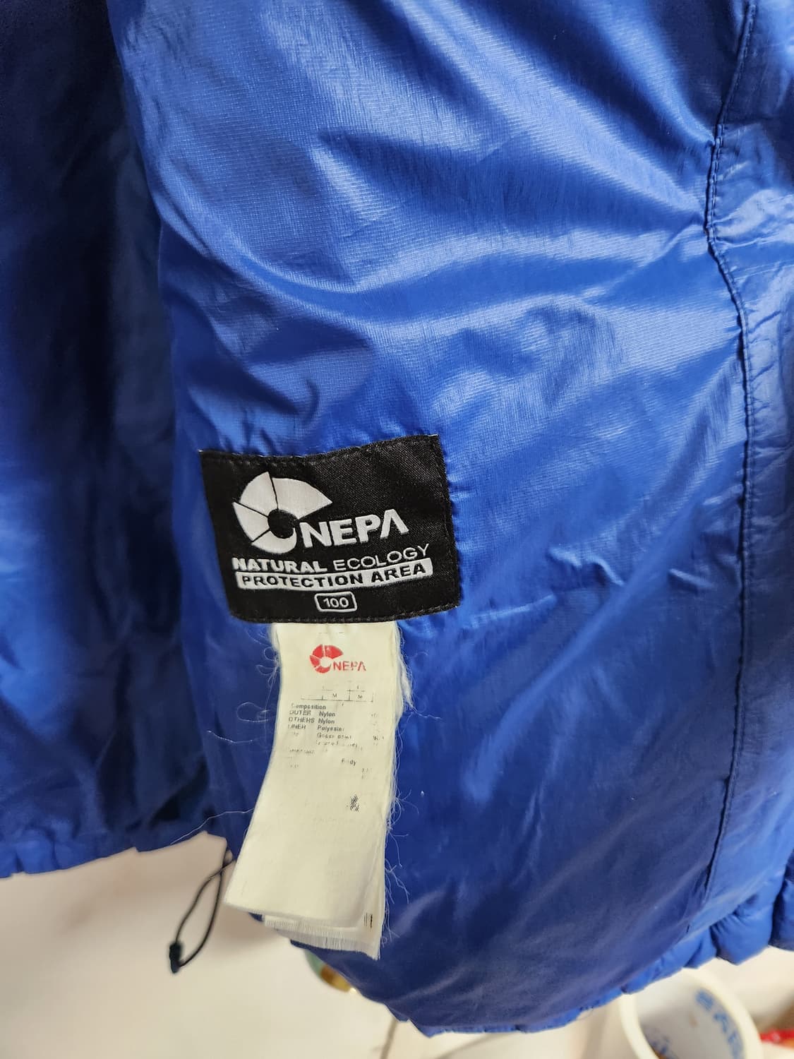 네파 블루/네이비 구스다운 패딩 100 상품이미지4