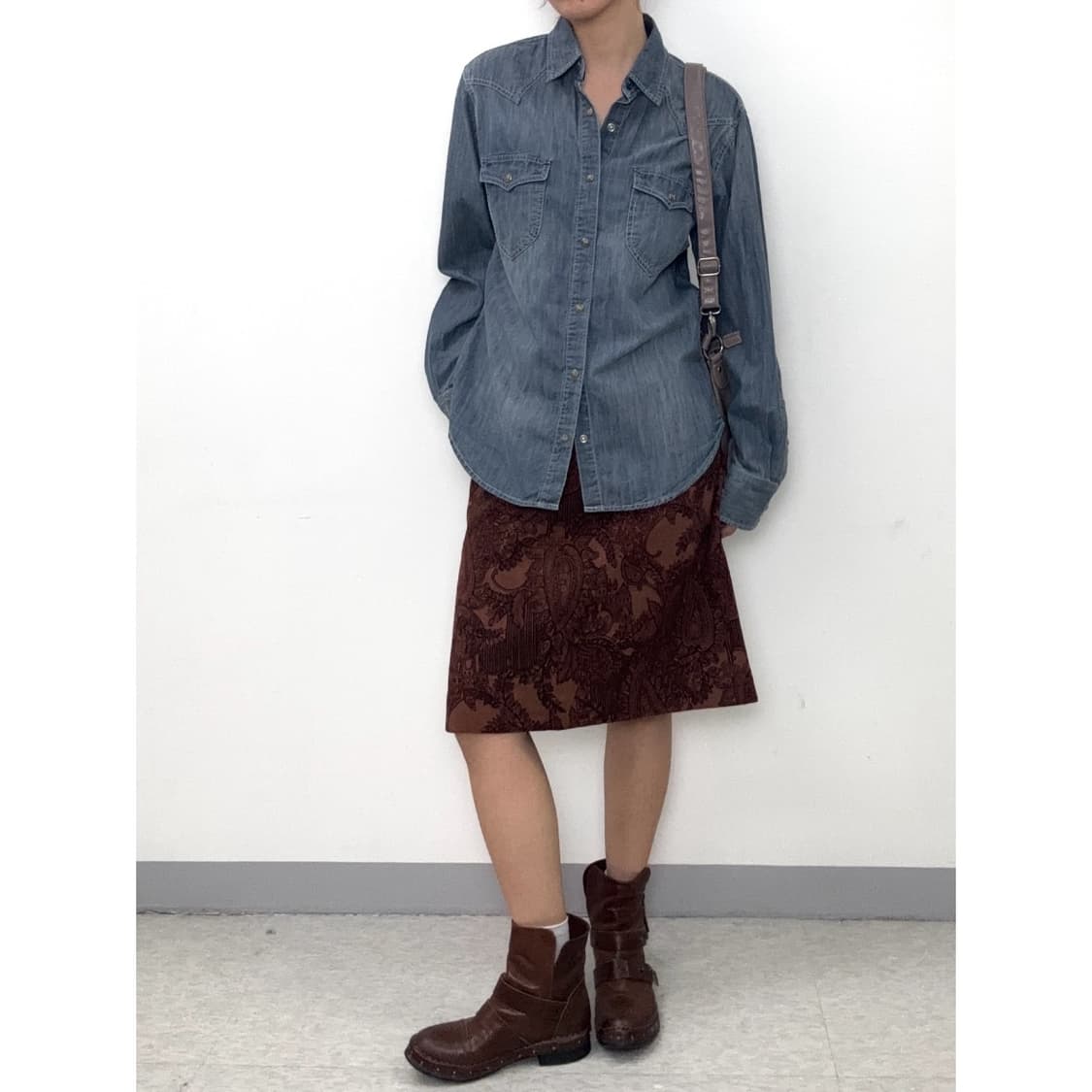 빈티지 데님 웨스턴 셔츠 상품이미지2