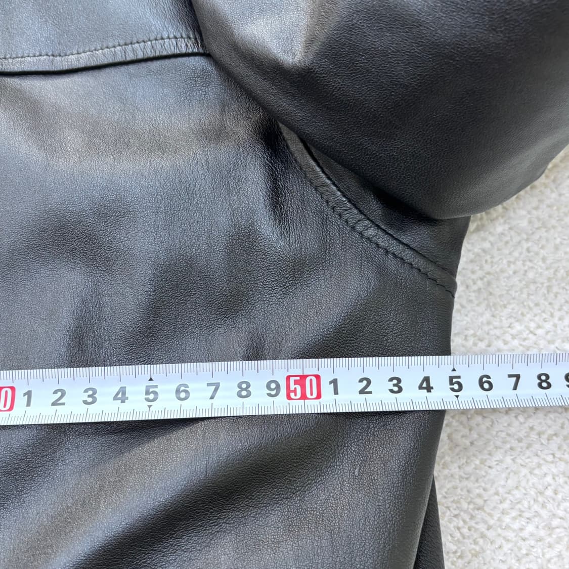 100 베이직하우스 블랙 양가죽 재킷 0311E 상품이미지6