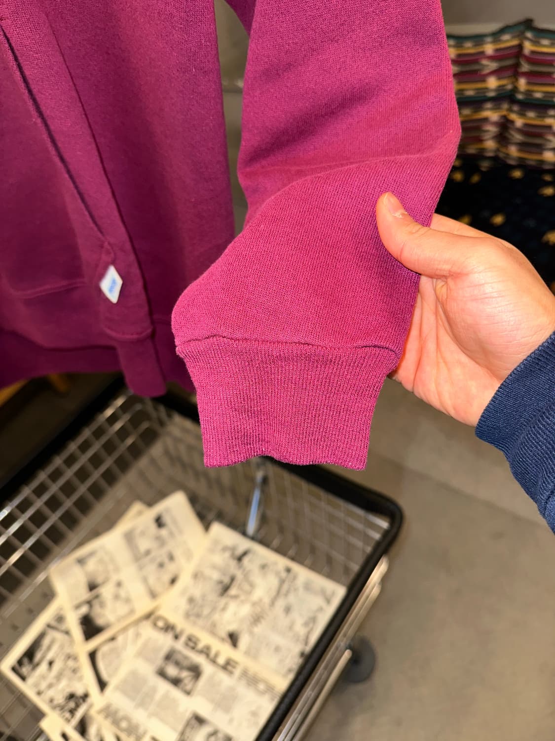 90’s Discus Athletic wine plain hood 상품이미지8