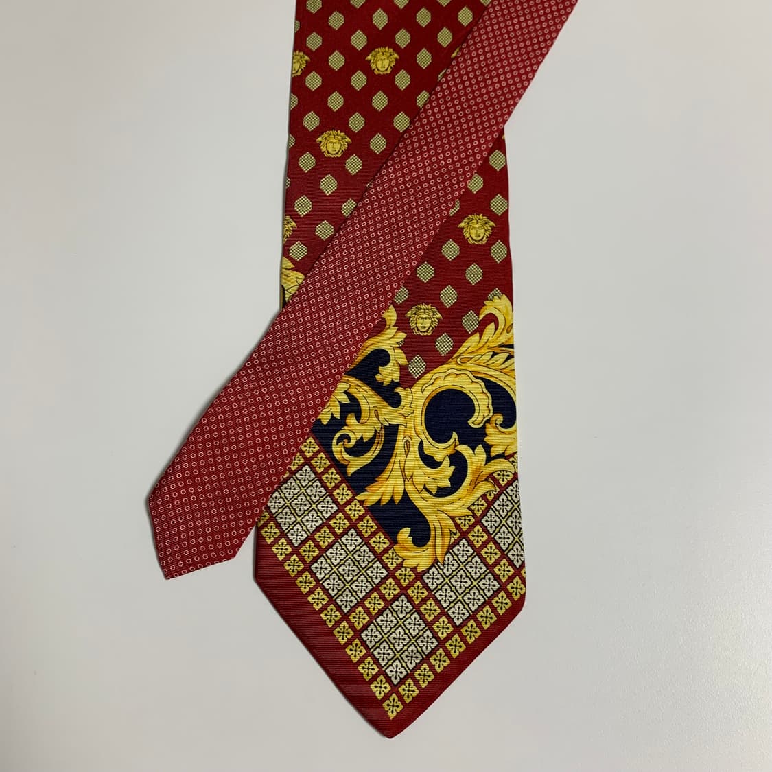 베르사체(VERSACE) 명품 결혼식 정장넥타이 100실크 모노그램 상품이미지3