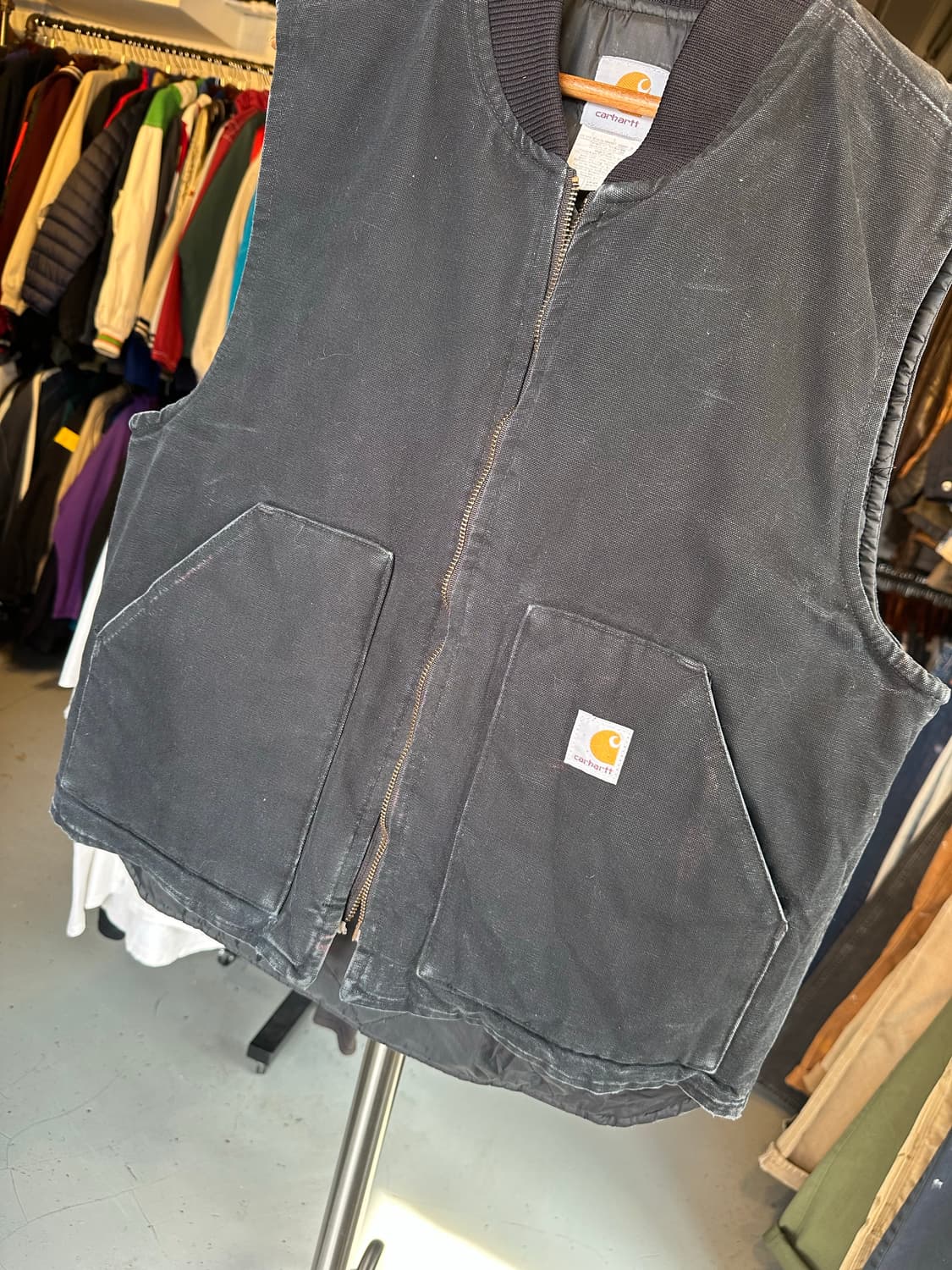 00s 칼하트 페이드 컨버스 베스트 made in usa 상품이미지4