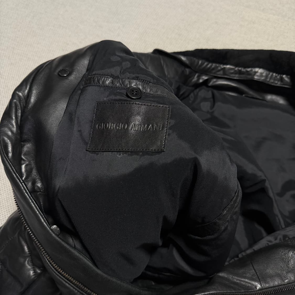 알마니 양가죽 퀄팅 자켓 상품이미지3