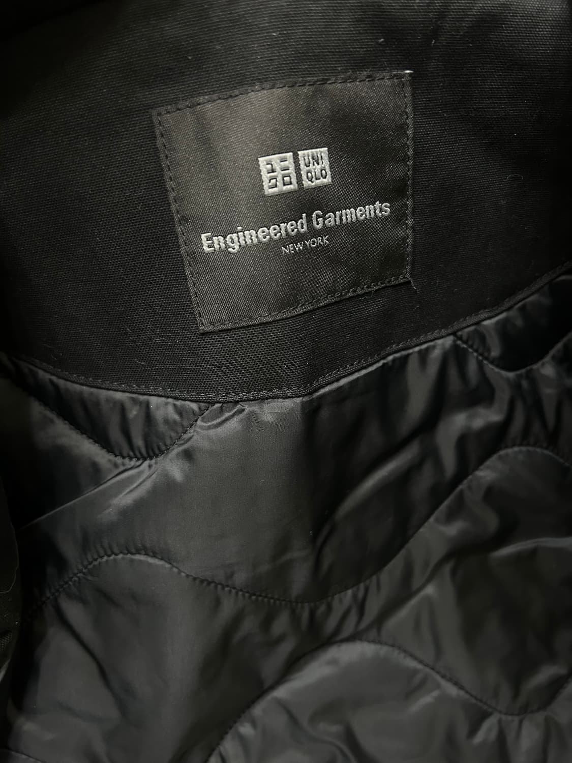 [XL]유니클로x엔니니어드가먼츠 퍼프테크 유틸리티 후드 자켓/블랙 상품이미지5