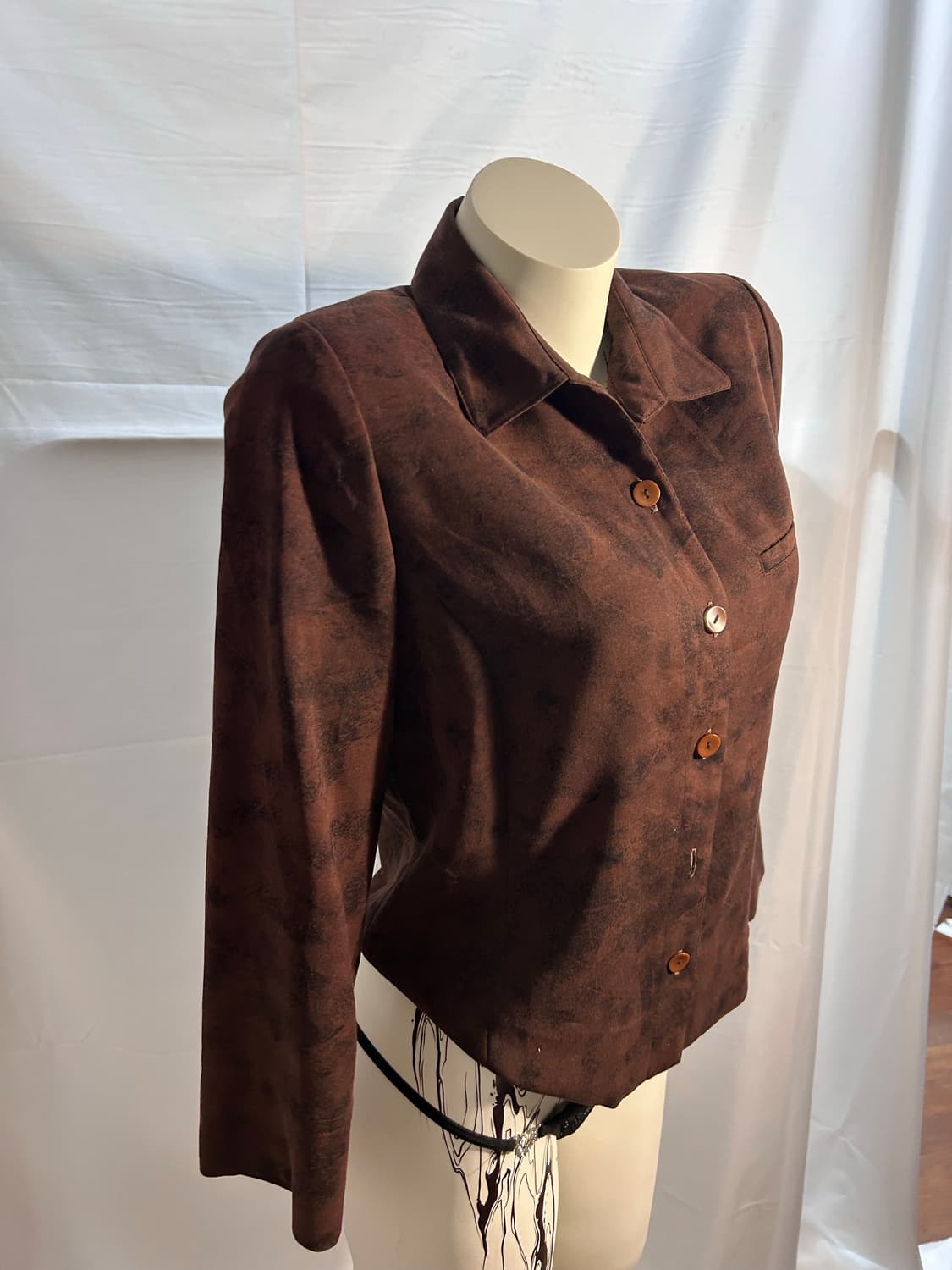 red brown stone dyed shirt 상품이미지1