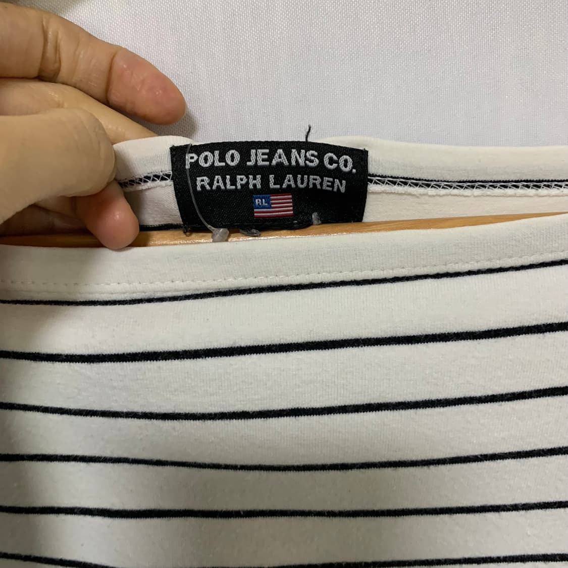 폴로 랄프로렌 폴로진스 스트라이프 7부 소매 티셔츠 롱슬리브 00s 상품이미지3