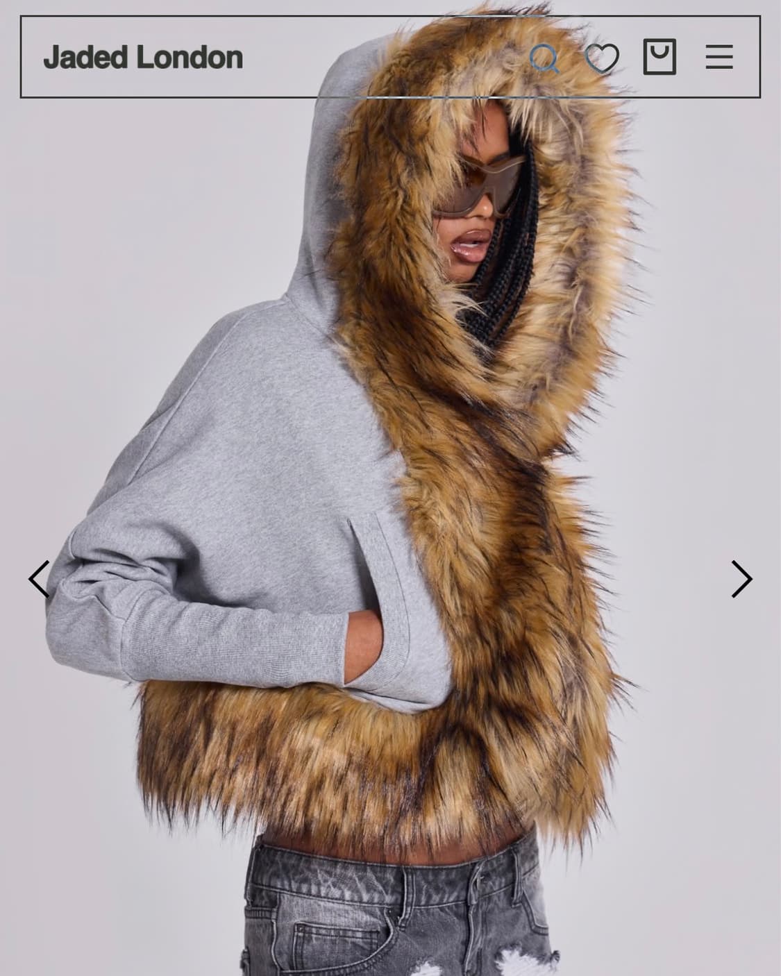 제이디드런던 퍼 트림 후드 상품이미지3