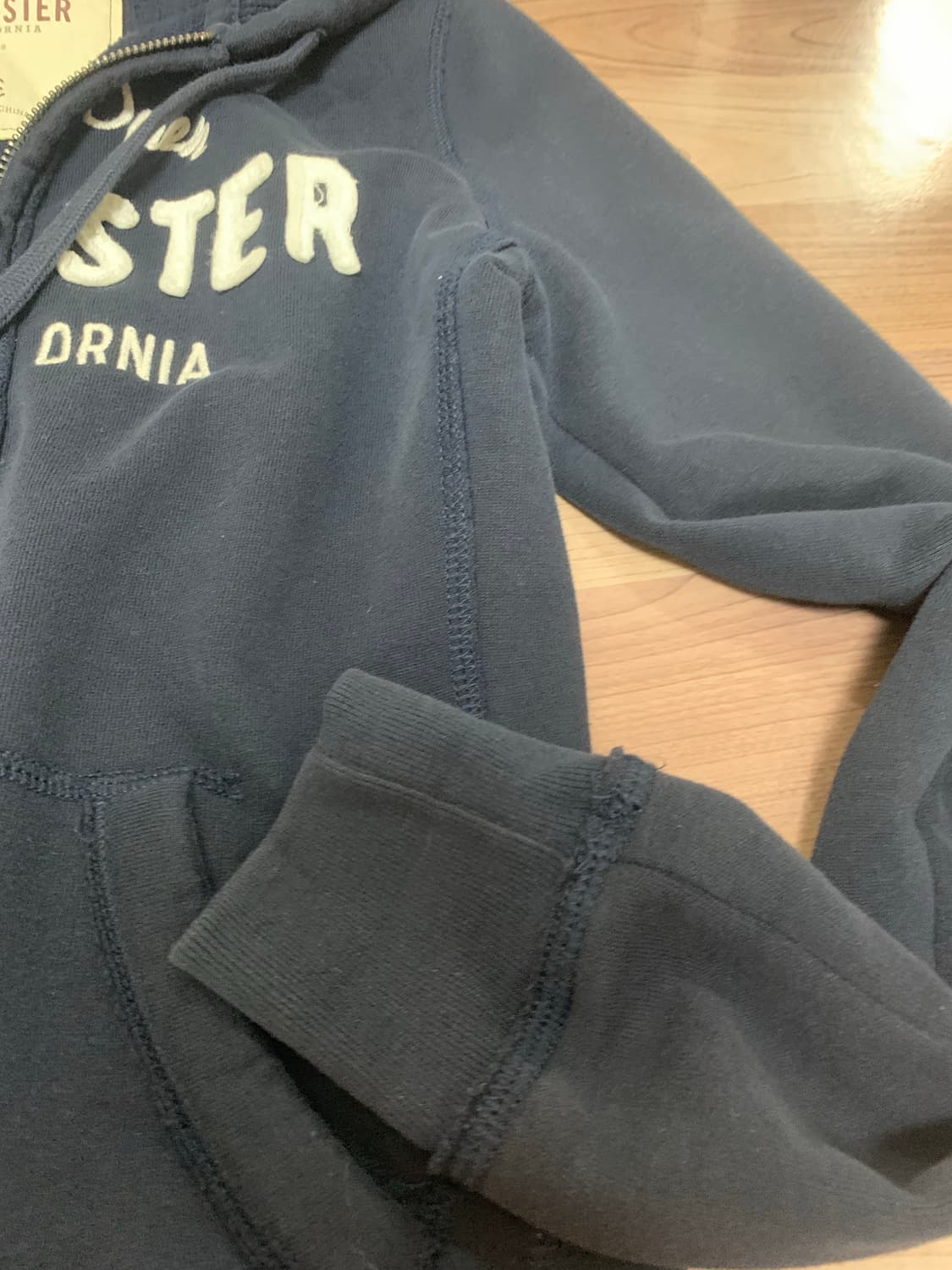 홀리스터 후드집업,네이비,XS 상품이미지7