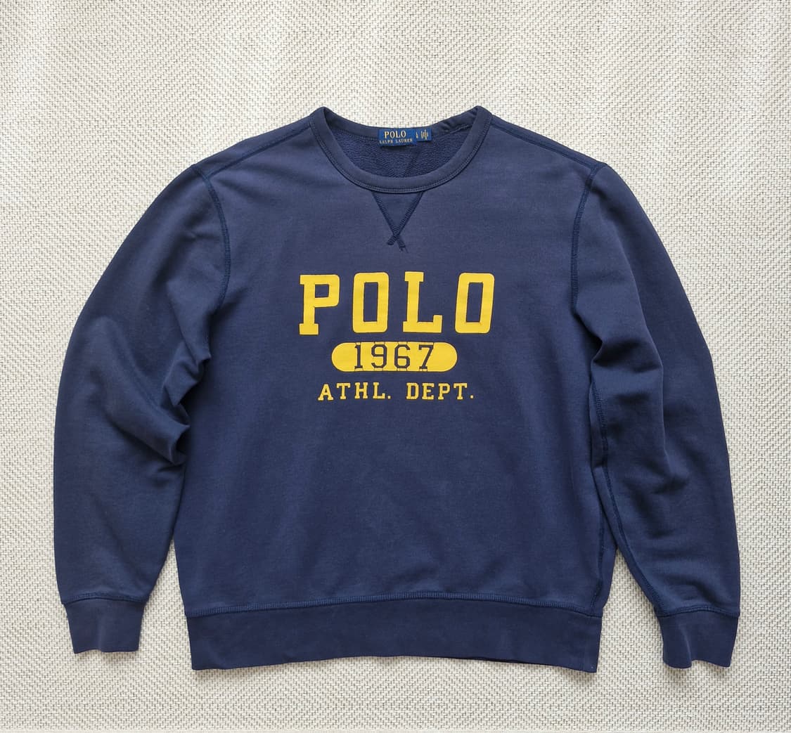 폴로 랄프로렌 크루넥 로고 스웻셔츠 맨투맨 L  상품이미지1