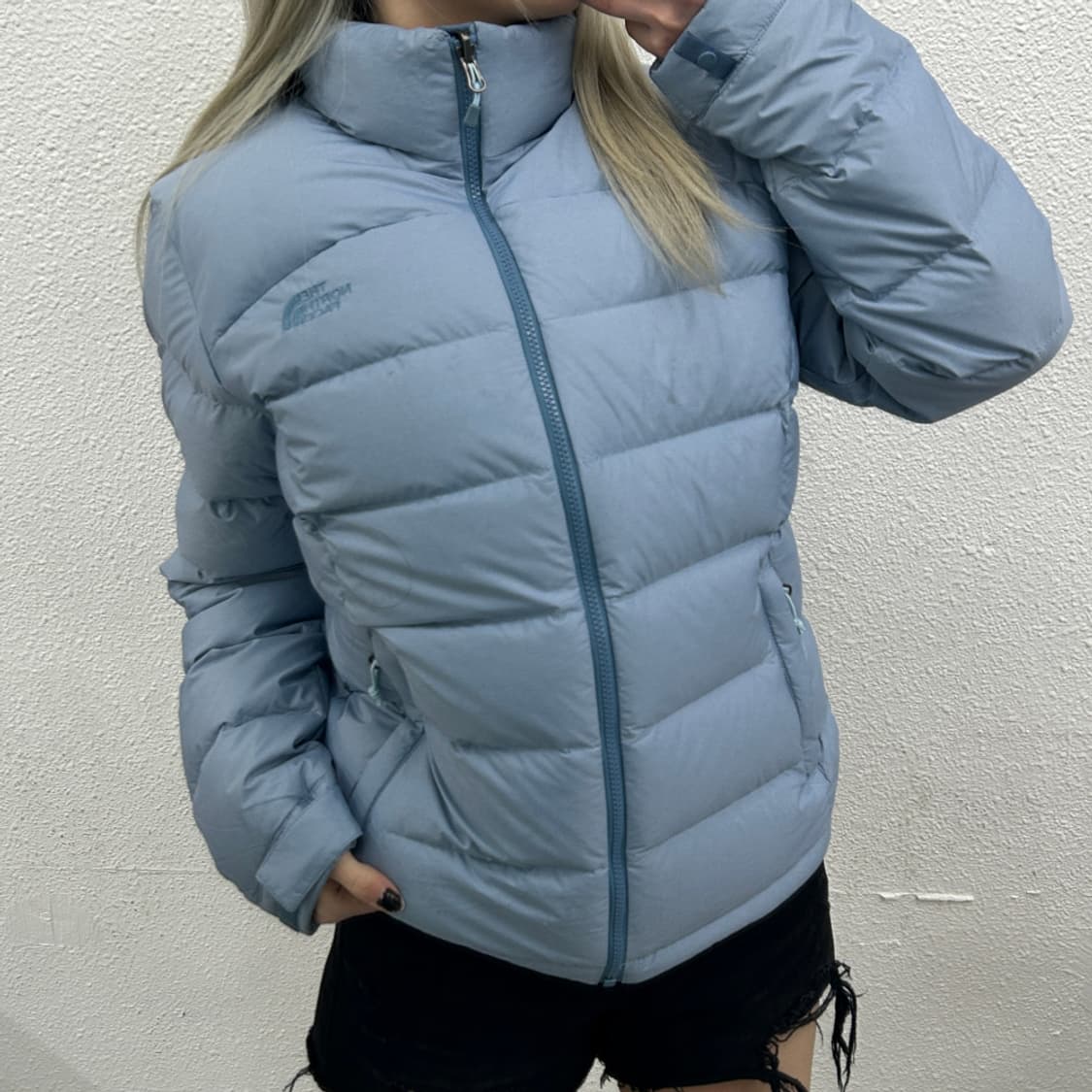 노스페이스 눕시 700 스카이블루 패딩 L 상품이미지2