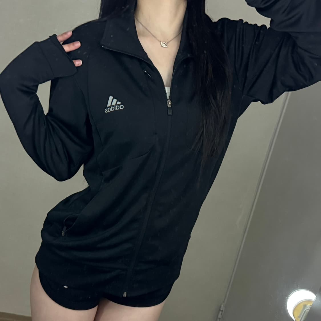 아디다스 삼선 로고 지퍼포인트 트랙탑져지  상품이미지5