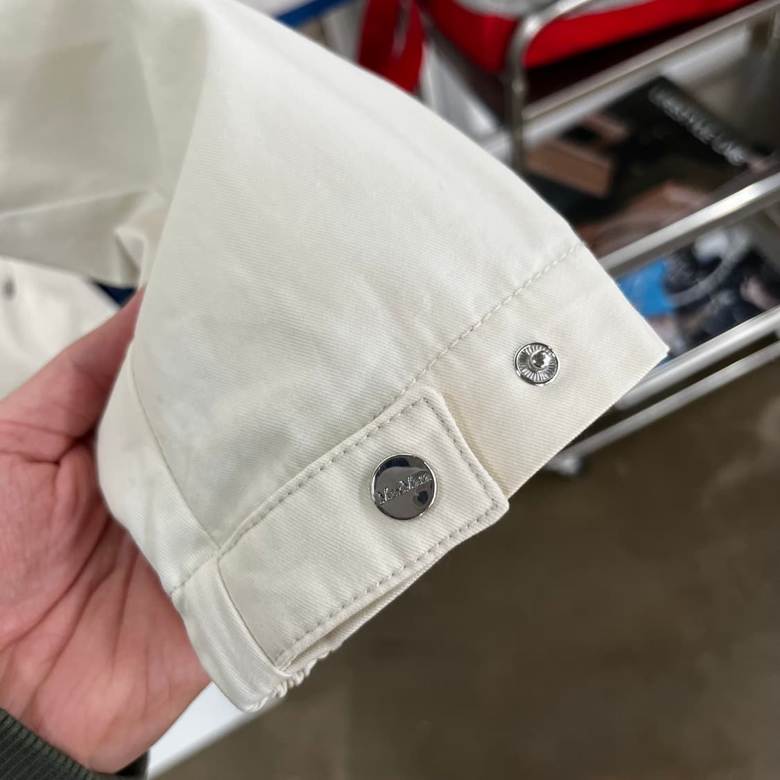 막스마라 더큐브 코튼 자켓 38 상품이미지4