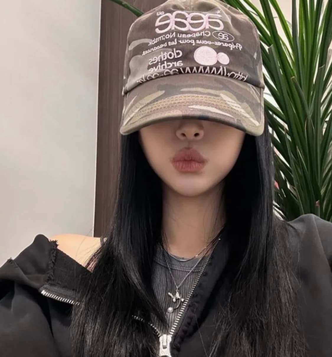 WEB LOGO CAMO 5 PANNEL CAP - [GREEN] 상품이미지2