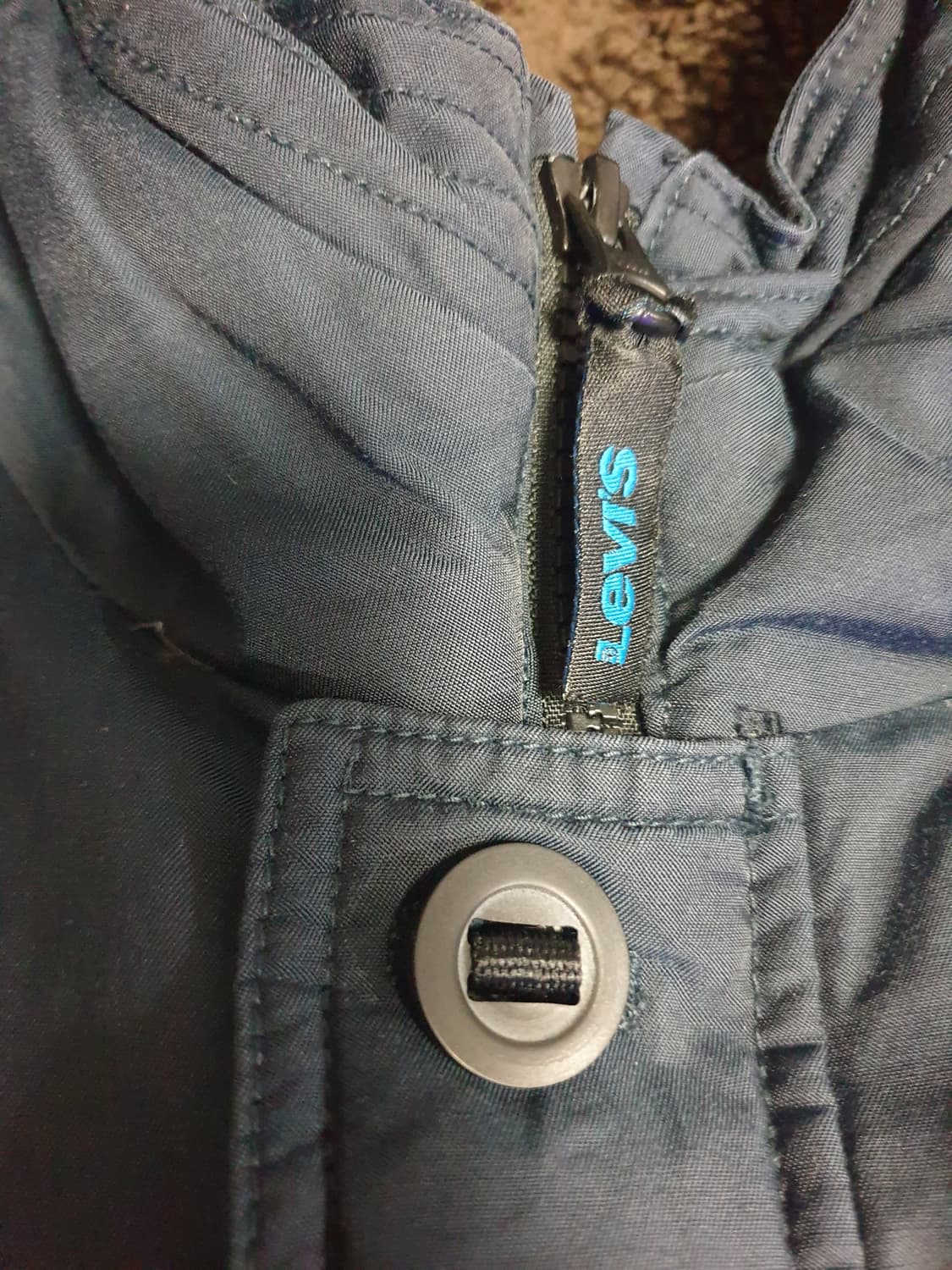 (빈티지)리바이스 사파리 다운 파카 네이비 (M) 상품이미지4