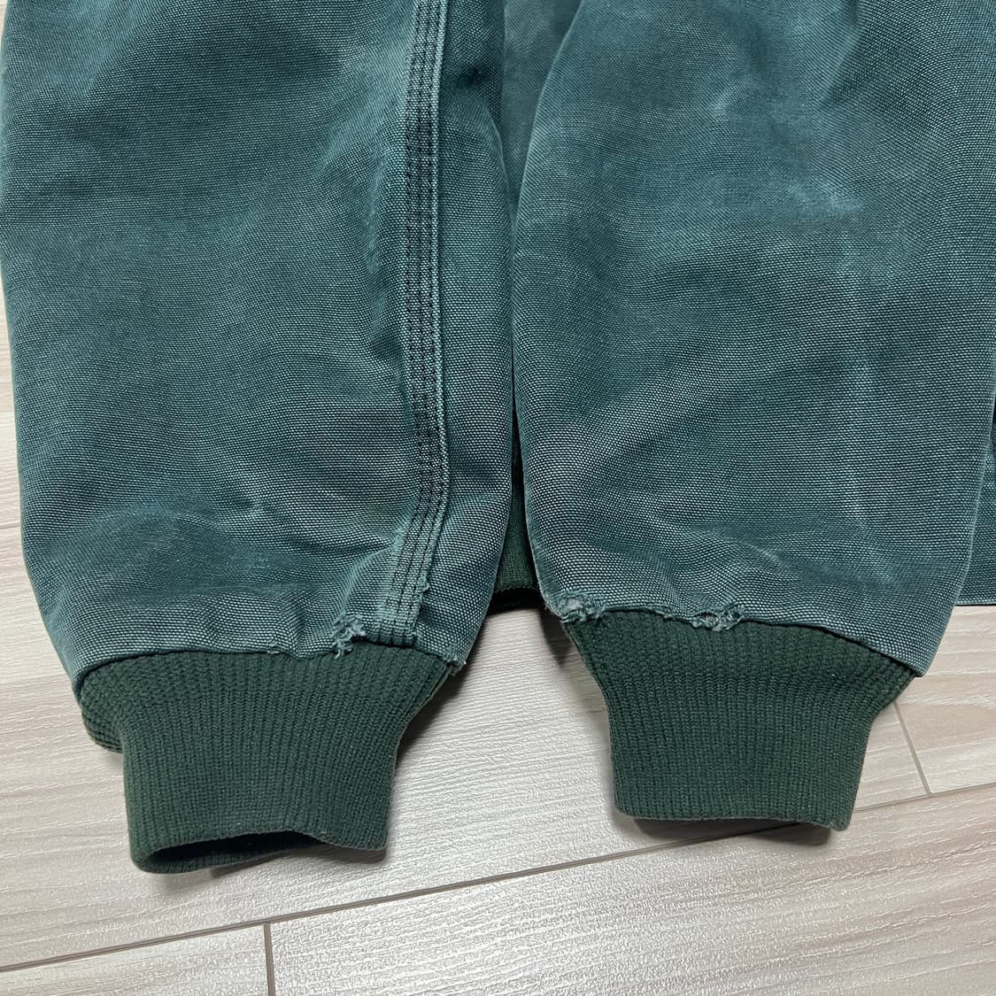 칼하트 덕 액티브 후드집업 그린 상품이미지3