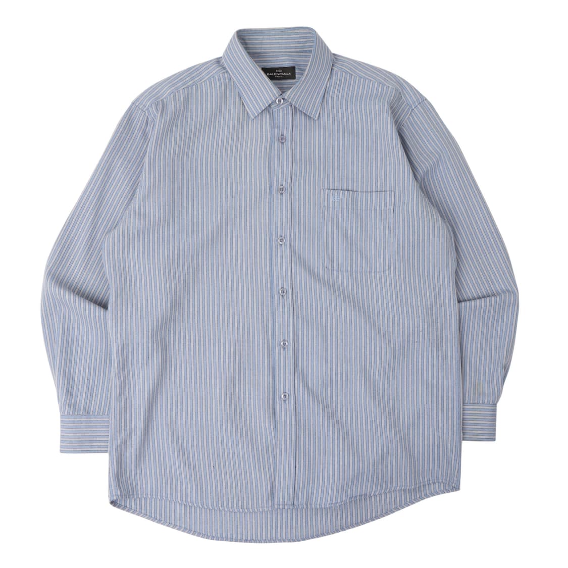 발렌시아가 포켓 로고 스트라이프 셔츠 상품이미지1