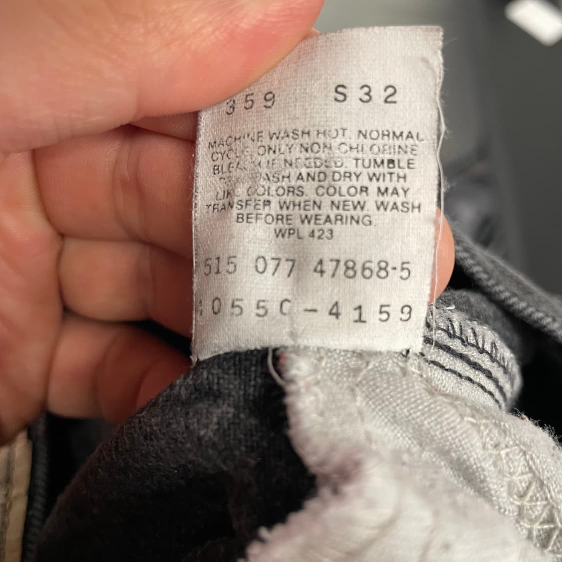 90s 리바이스 550 흑청 데님팬츠 USA 상품이미지9