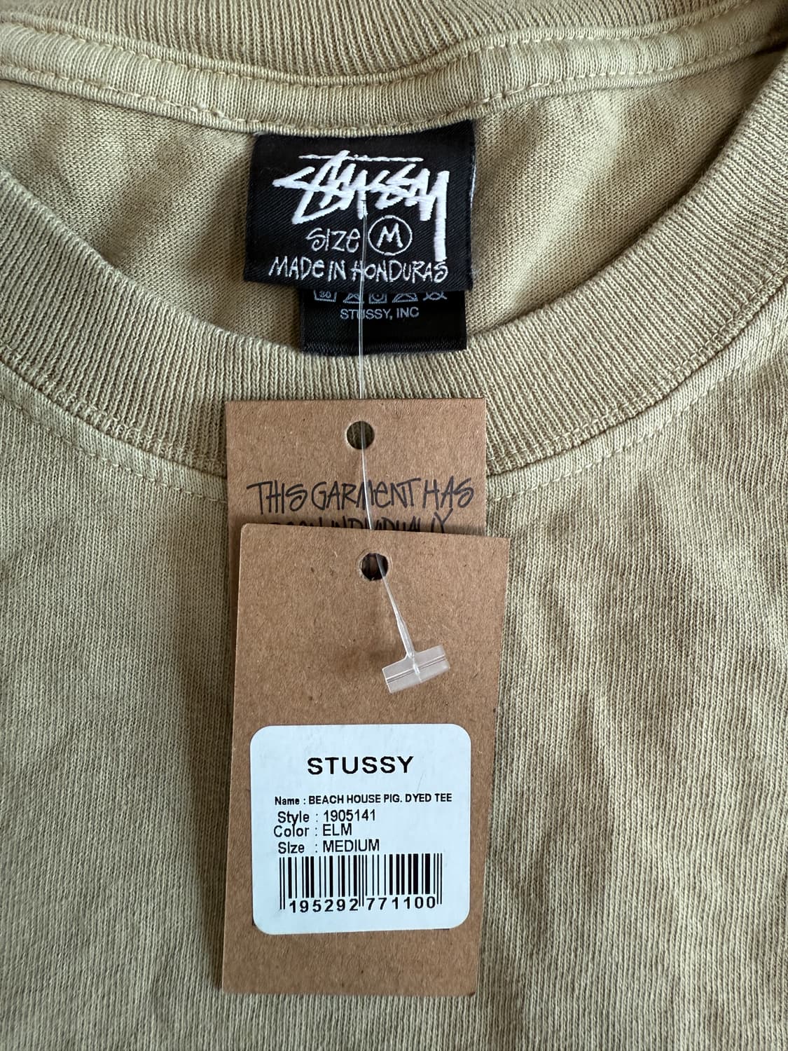 [M] stussy 스투시 비치 하우스 피그먼트 다이드 반팔티셔츠 엘름 상품이미지2