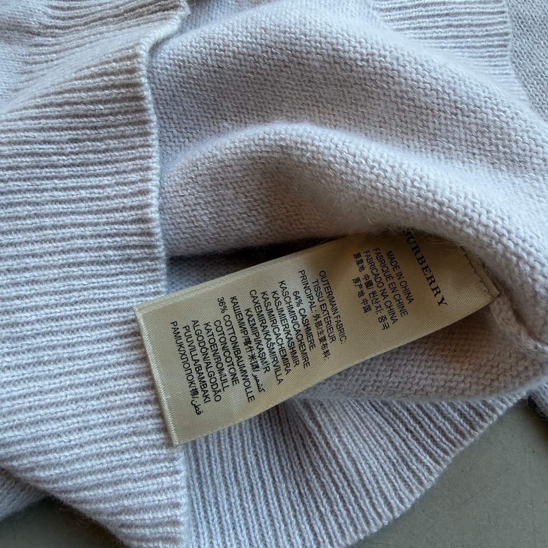 버버리 캐시미어 니트 스웨터 상품이미지5