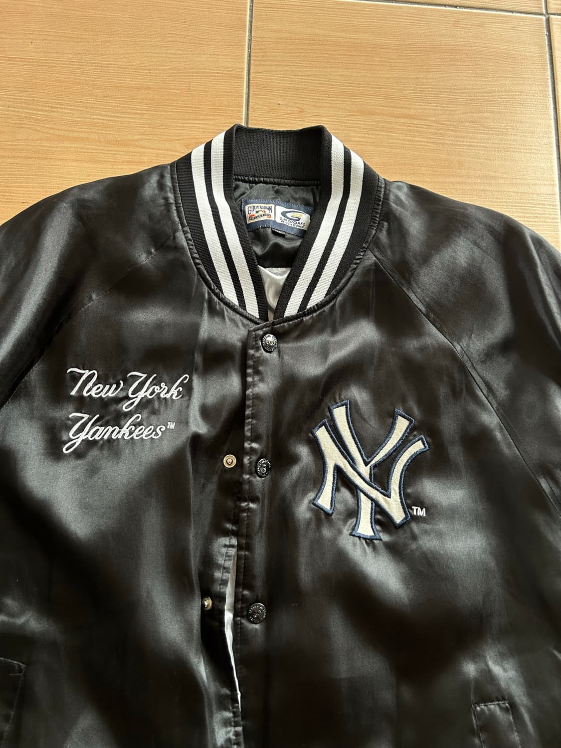 90’s 뉴욕양키스 사틴자켓 XL 상품이미지2