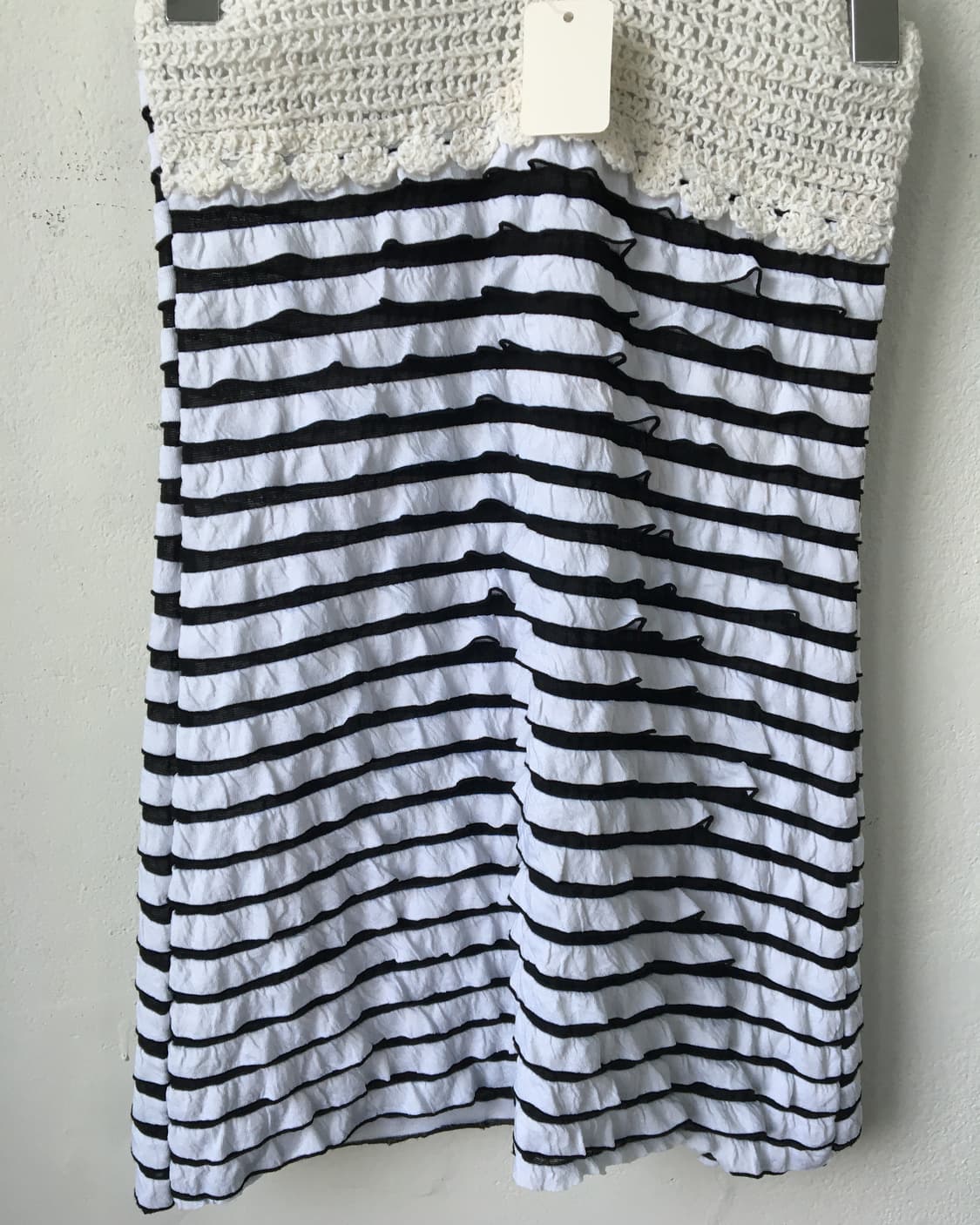 Crochet point stripe pattern holter slee 상품이미지5