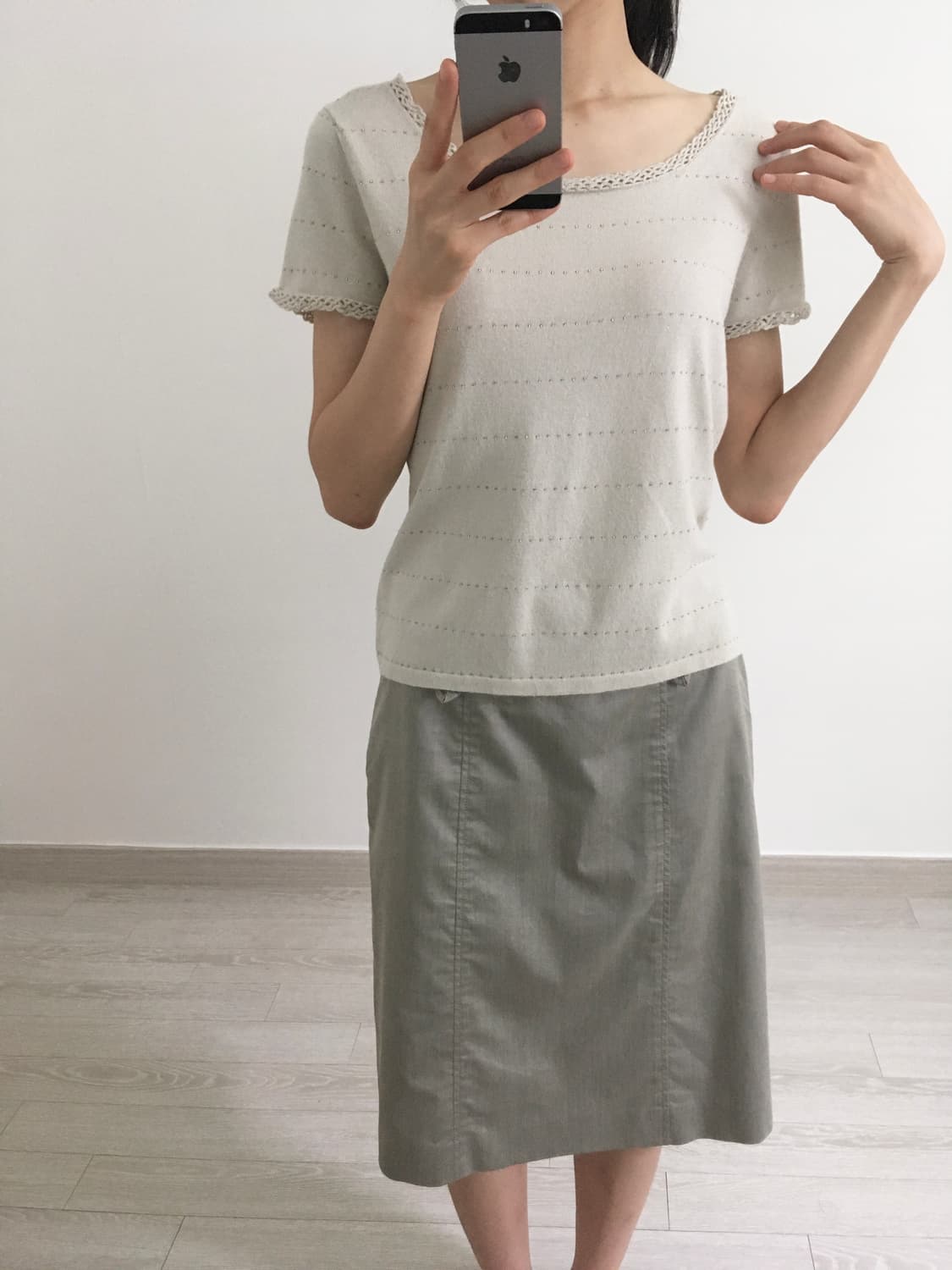 Hampstead sand midi skirt 상품이미지5