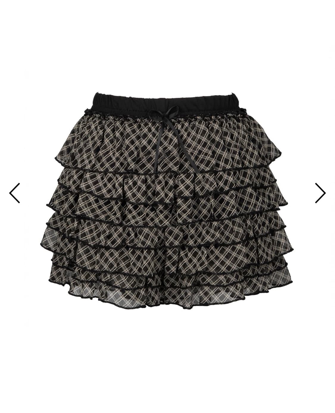 러프넥 Sheer Tutu Pants Skirt Check 체크스커트 상품이미지1