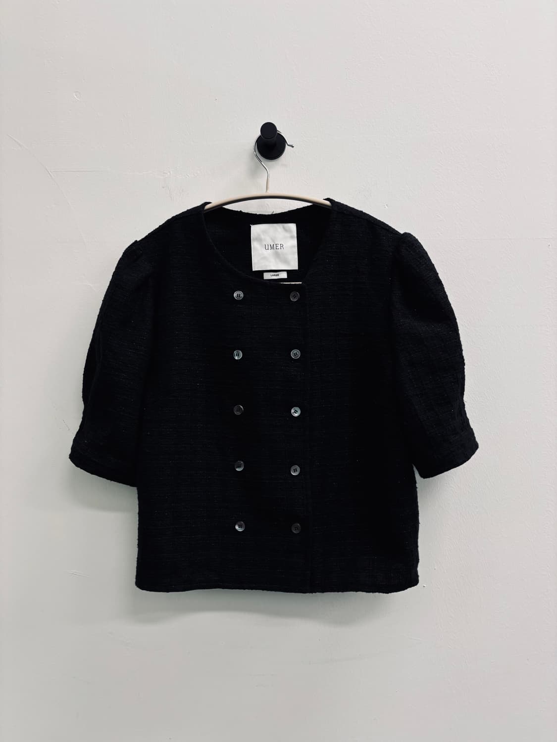 유메르 UMER 트위드 하프 슬리브 자켓 상품이미지1