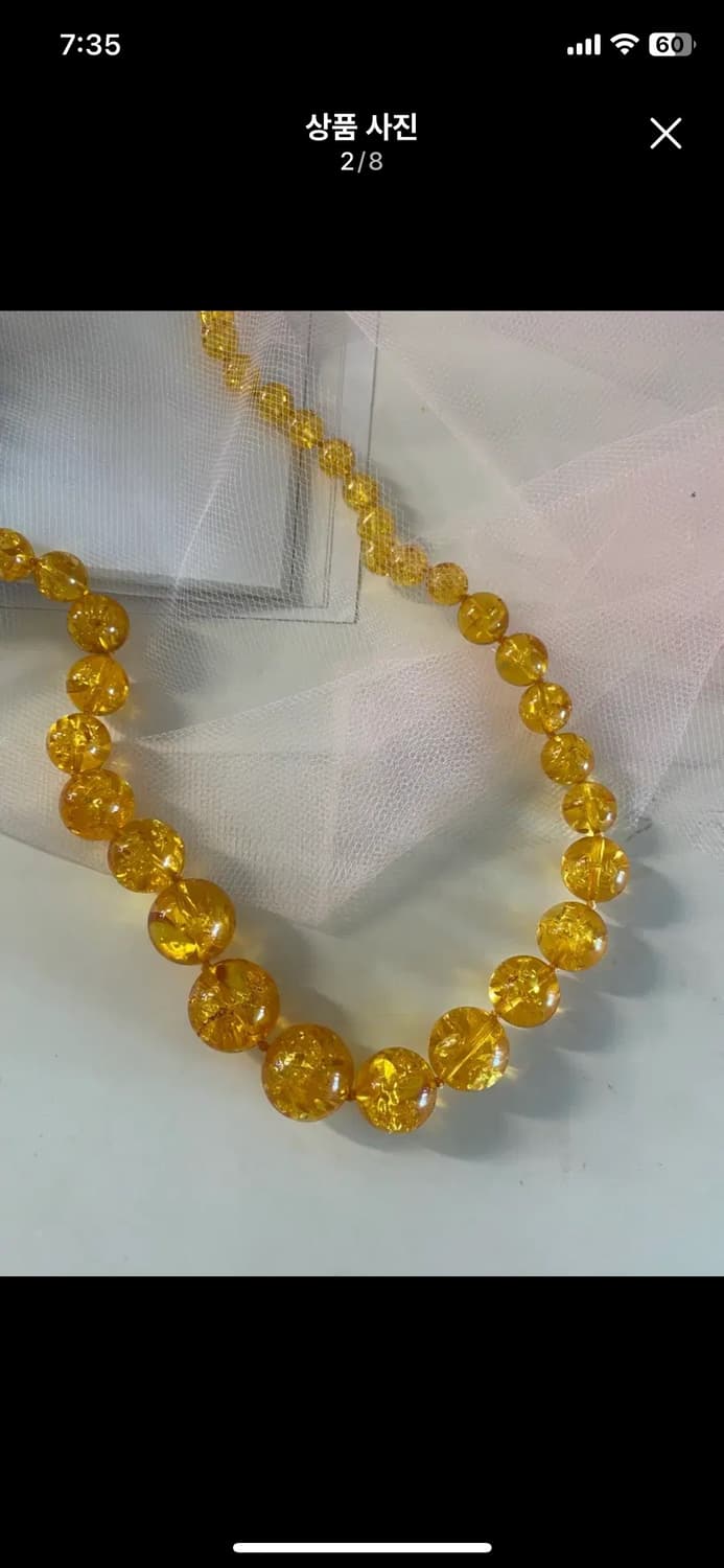호박 구슬 목걸이  상품이미지2