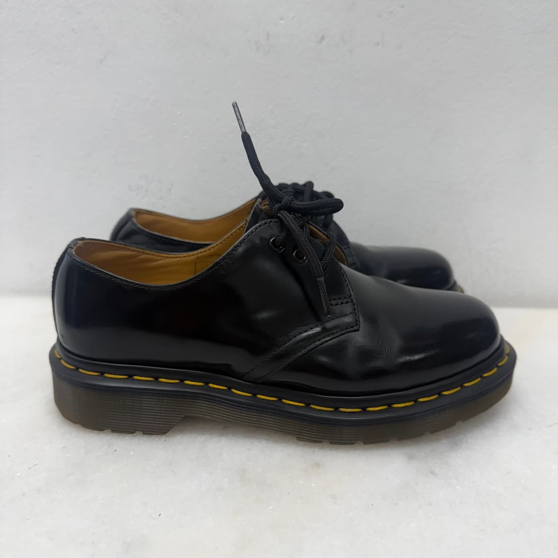 (UK3)닥터마틴 1461 블랙 스무스 3홀 상품이미지2