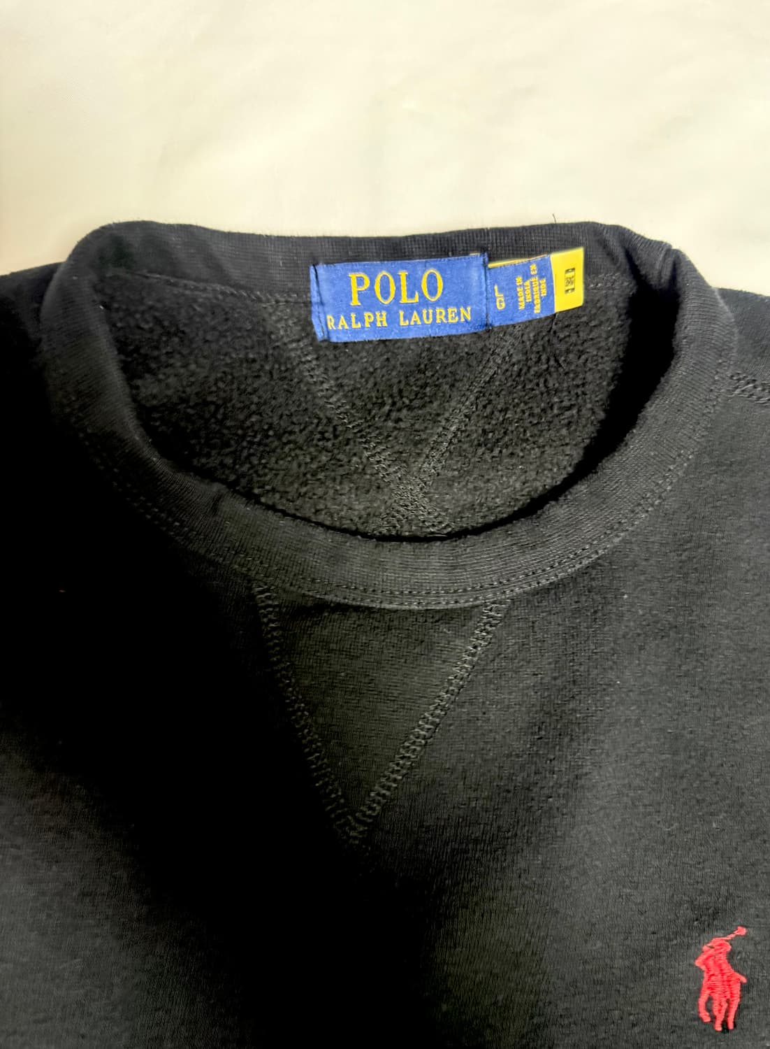 폴로랄프로렌 Fleece Sweatshirt Black L 상품이미지3