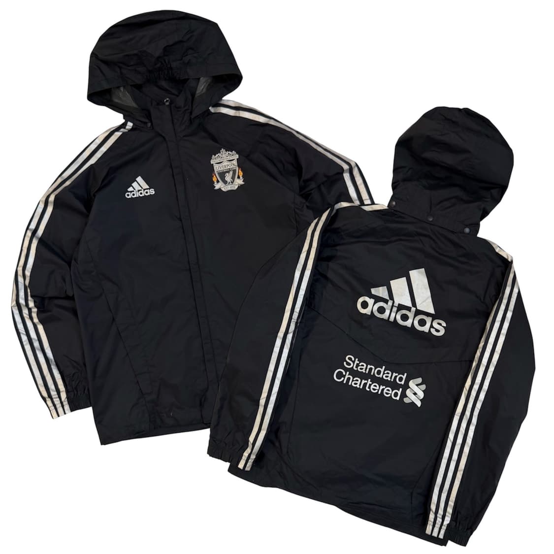 아디다스 11-12 리버풀 후드 탈착 바람막이 차콜 그레이 상품이미지1