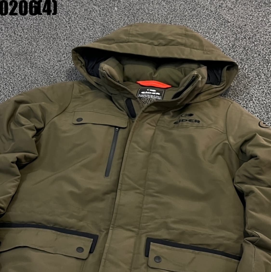 [M] 아이더 덕다운 카키색 롱패딩 점퍼 0206(4) 상품이미지2