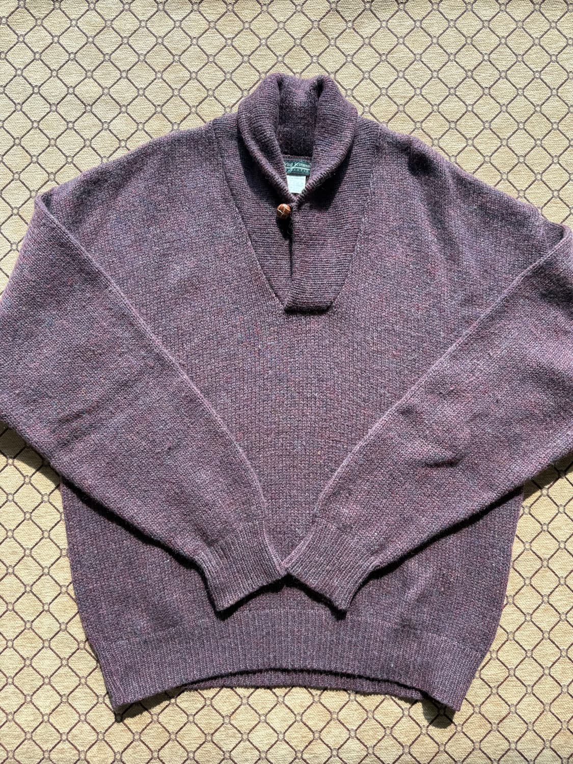 버건디 카라 니트 상품이미지2