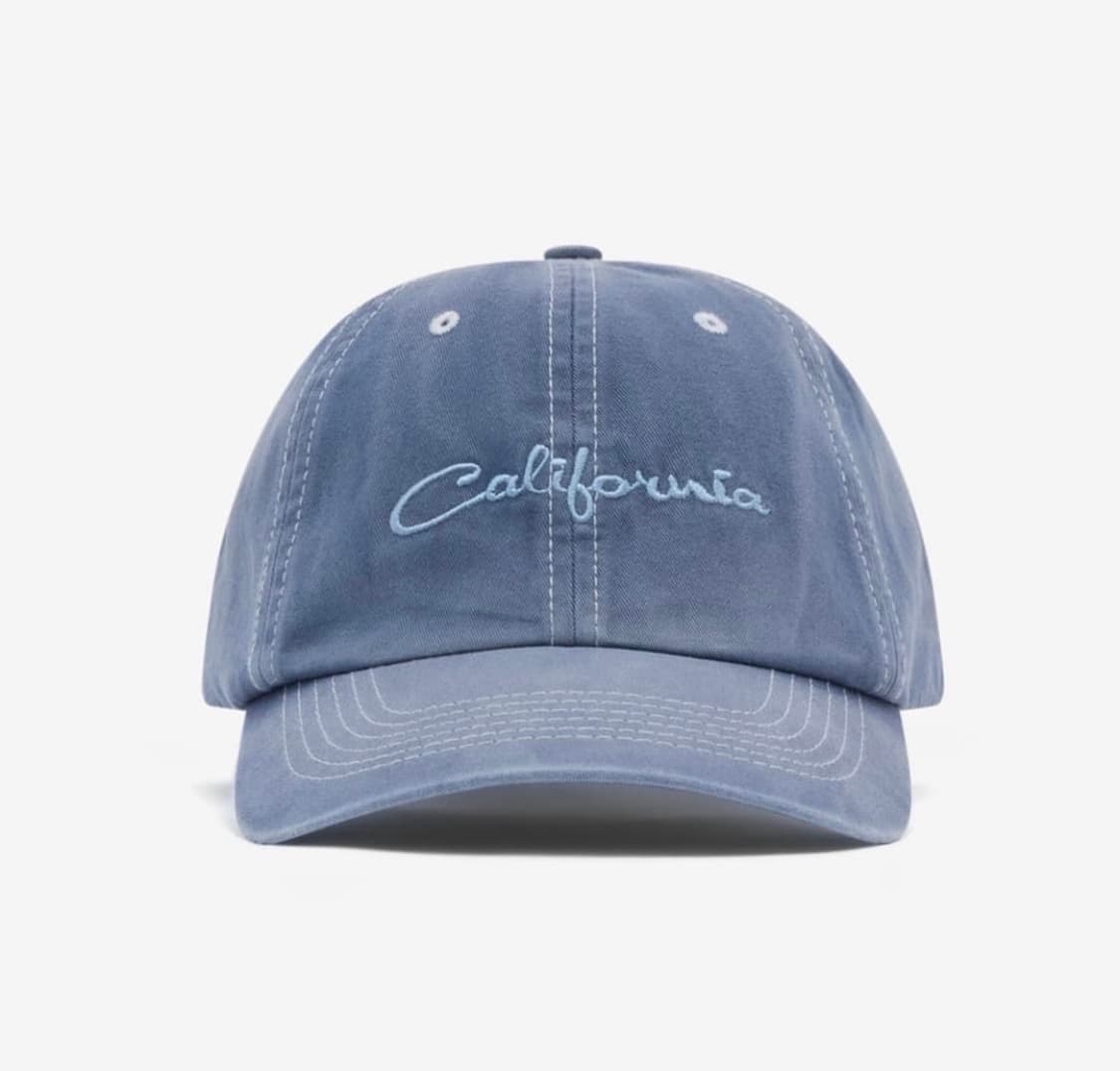 F/ ERL 캘리포니아 볼캡 26SS 블루 상품이미지2