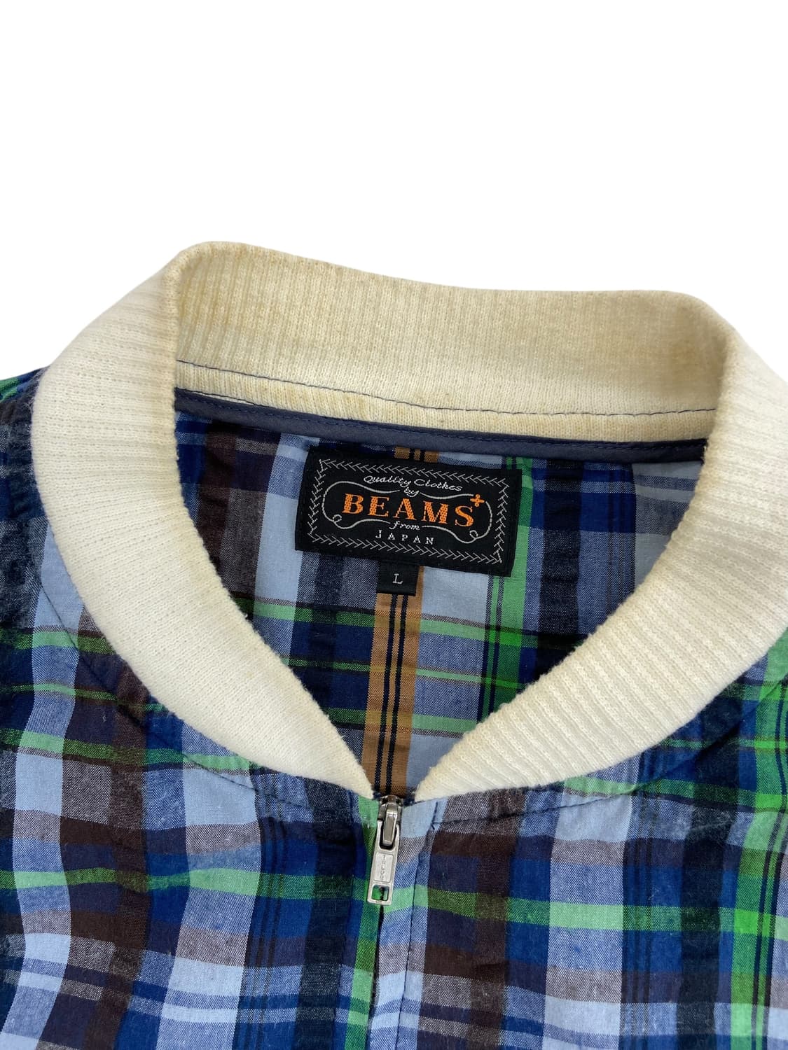 빔즈 플러스 시어서커 봄버 자켓 상품이미지4