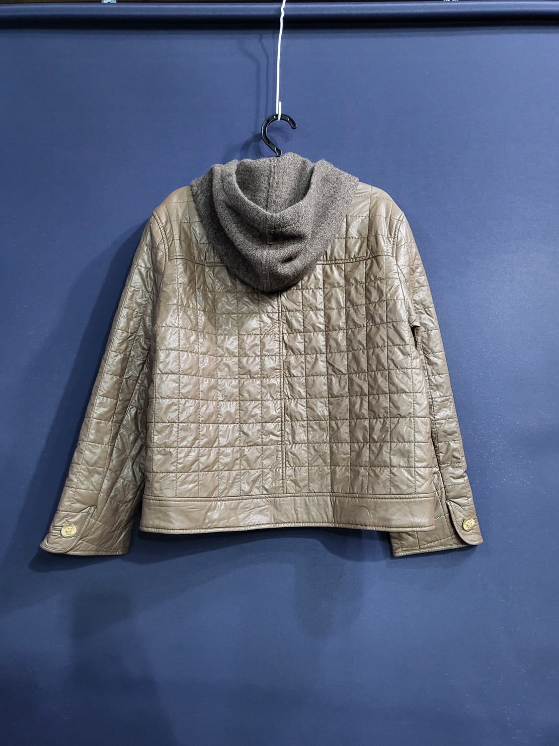 ROOM9 합성가죽 퀼팅후드자켓(새상품) 상품이미지7