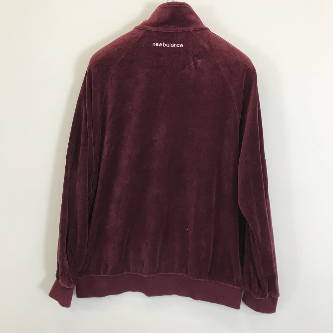 뉴발란스 자수 벨벳 트랙탑 버건디 [XL] 상품이미지4