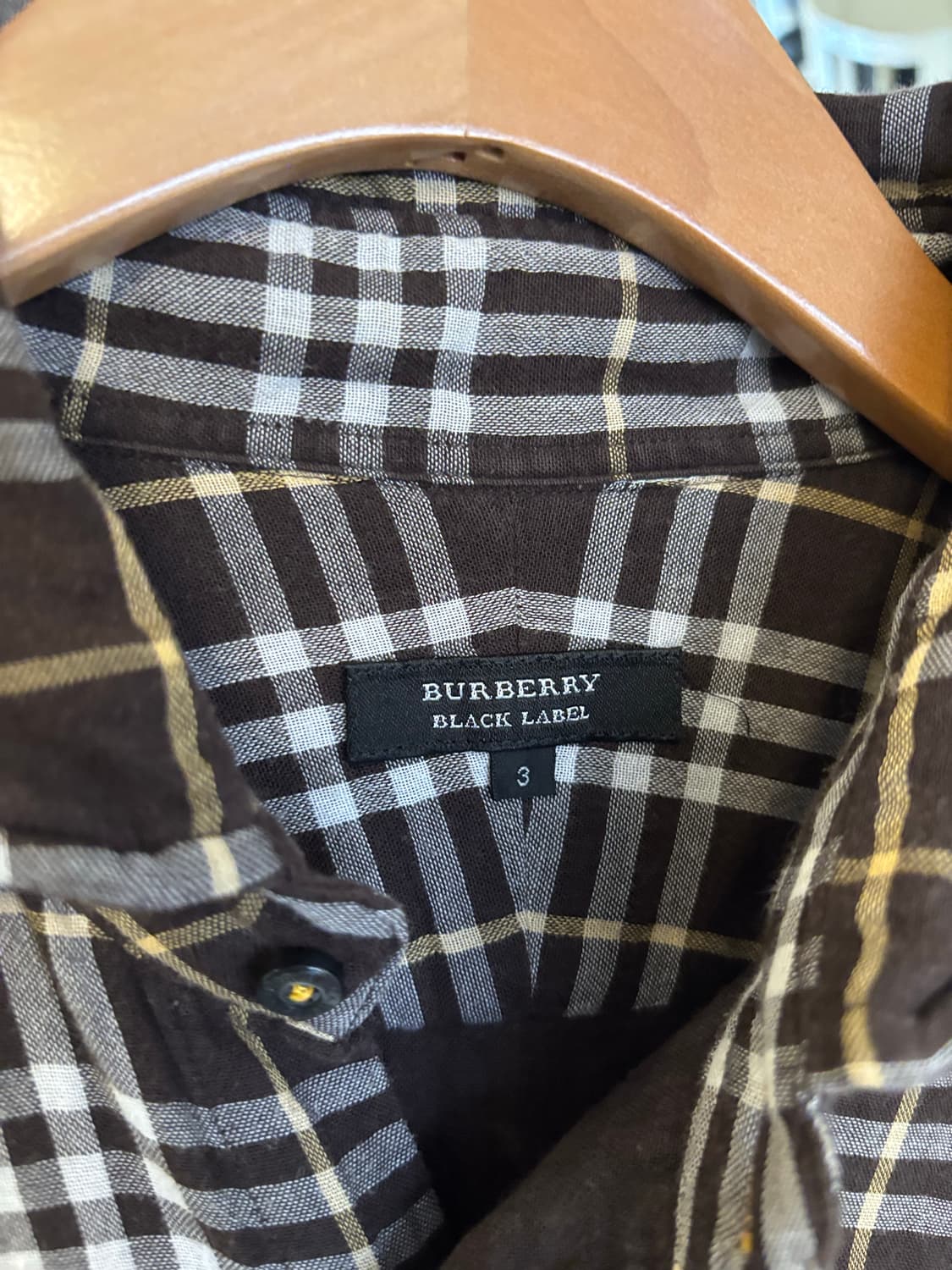 버버리 블랙라벨 체크 긴팔 셔츠 상품이미지3