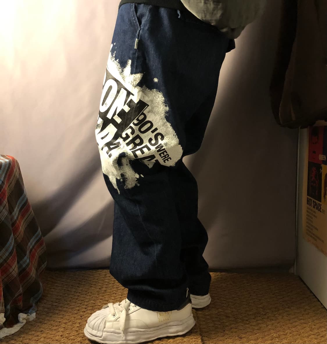 더블탭스 데님 카고 팬츠 상품이미지1