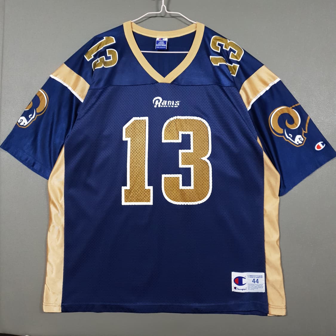 챔피온 LA Rams 풋볼 메쉬 풋볼 유니폼 반팔 져지 티셔츠 워너 상품이미지1